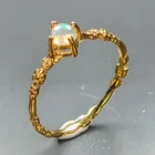 Jewelry gem Natural Opal Ring 925 Sterling Silver Size 8 /R473588