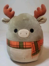 Squishmallows Patterson The Moose 9" Plush Stuffed Animal Toy Soft Pre-owned 
