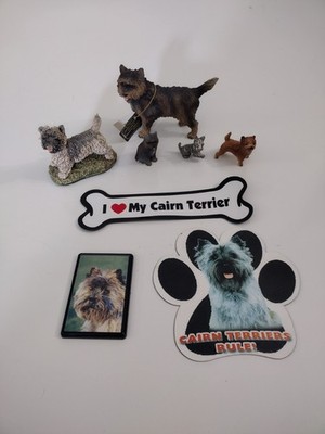 Cairn Terrier Dog Figurines Magnets Lot of 8 Canine Kingdom Brindle