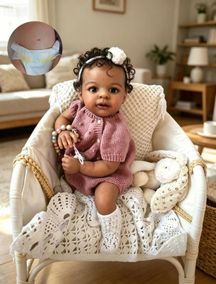 Zero Pam Reborn Baby Puppe Mädchen 48cm Realistisch Voll-Vinyl