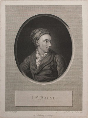 Ignaz Klauber Johann Bause Kupferstecher Weimar Kupferstich n Anton Graff 1795