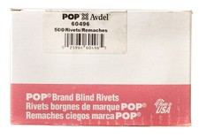 POP Avdel 60496 Blind Aluminum Rivet 3/16" Diameter 5/8"-3/4" Grip Range 500 pcs