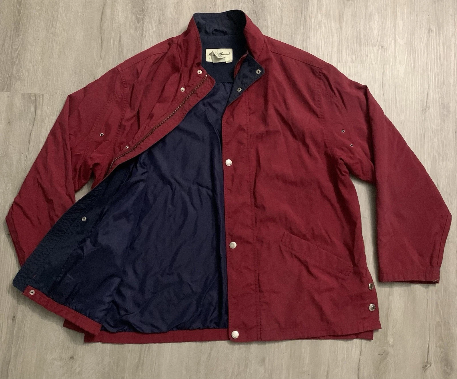 Eddie Bauer Mens Burgundy Jacket Sz Large