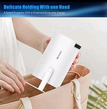 Magischer 180° Mini Beamer Kino-Feeling überall, drehbar & stilvoll modern WOW!