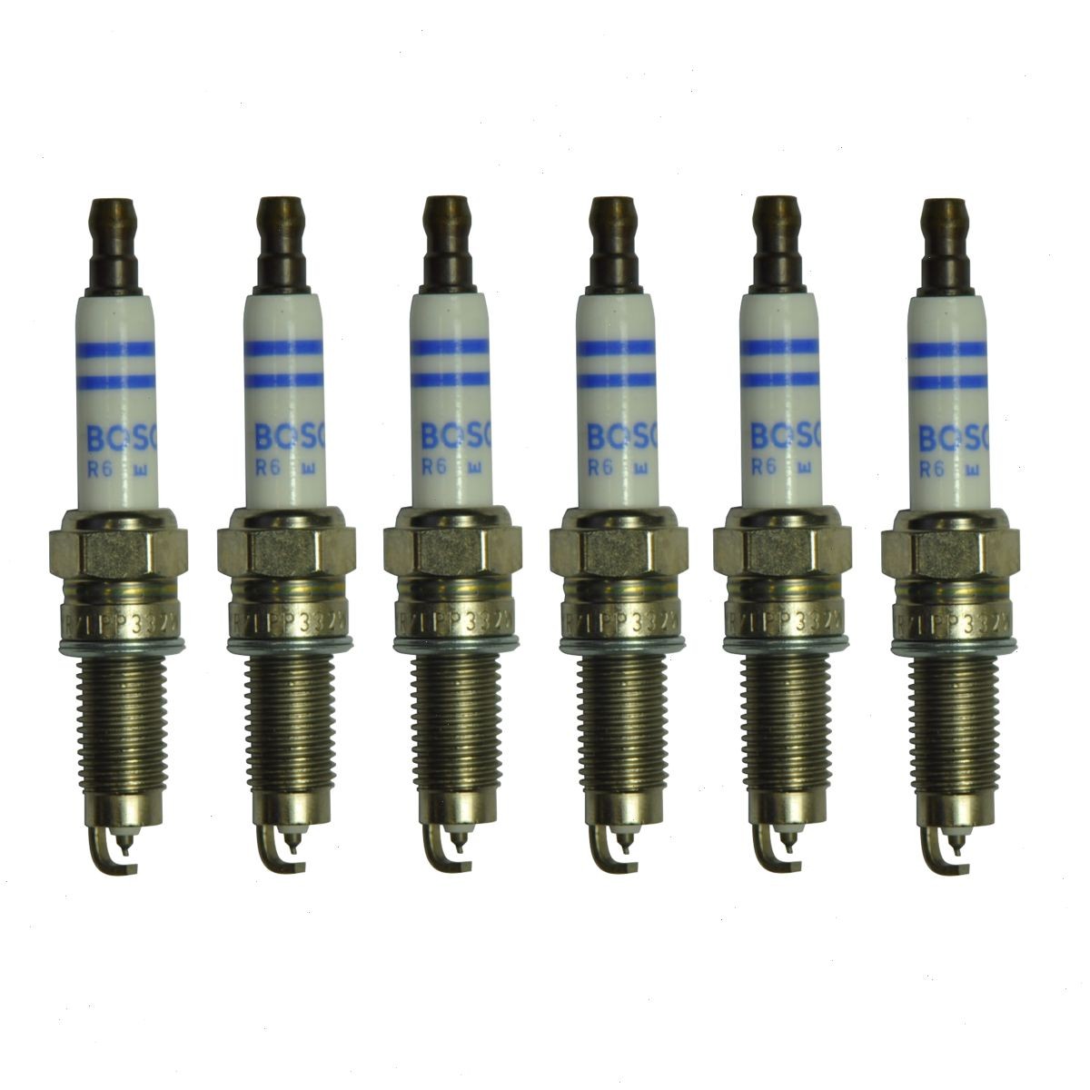 6 pc Bosch Double Platinum Spark Plugs for 2004-2009 Audi TT Quattro 3.2L V6 gs