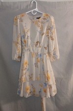 Forever 21 NWT Women's Floral, Taupe/ Multi, Short, Tiered, Dress Sz M