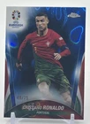 2024 Topps Chrome UEFA Euro Soccer Blue Lava Refractor Cristiano Ronaldo #7 PSA 9