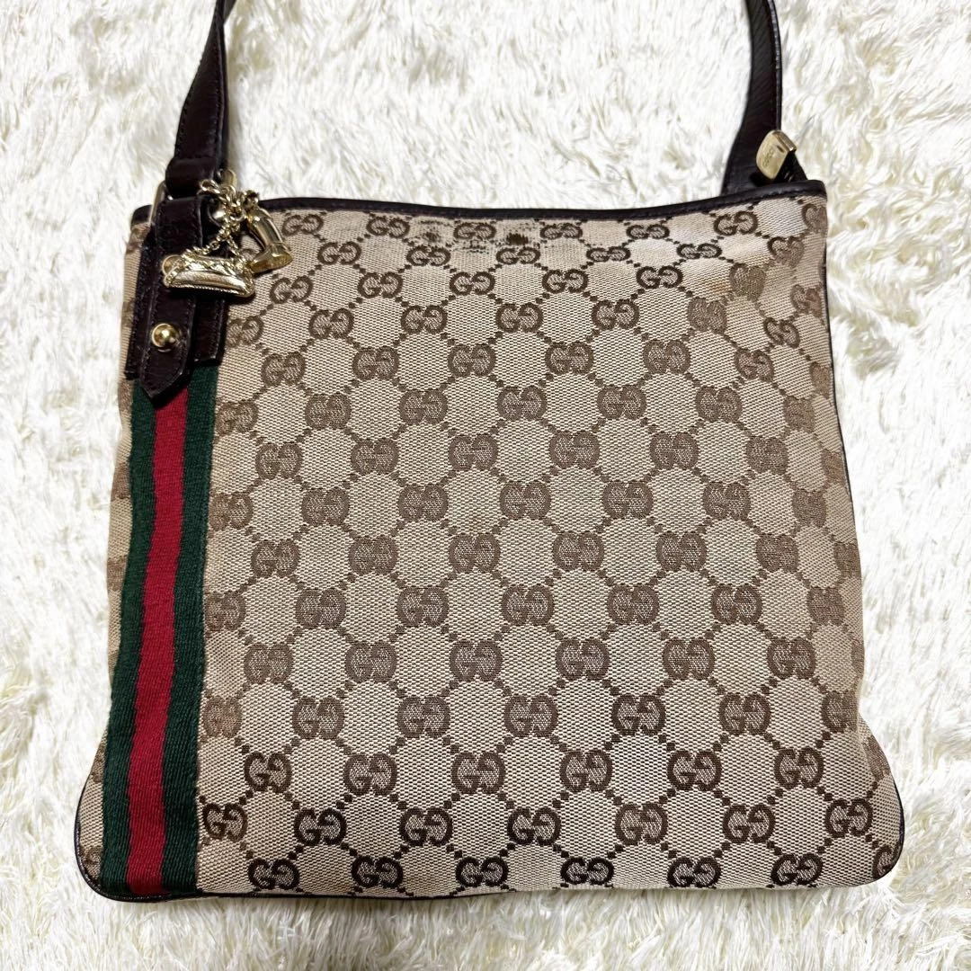 Sac à bandoulière Gucci ligne sherry mors de cheval charme logo Gg créateur sac à main en cuir