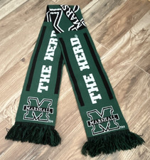 Forever Collectibles Marshall Thundering Herd Green Scarf 'The Herd' NCAA