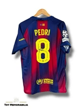 Pedri Signed Fc Barcelona Shirt Jersey WITH Proof & COA