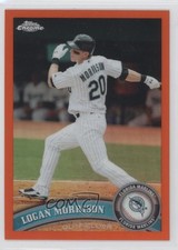2011 Topps Chrome Retail Orange Refractor Logan Morrison #163 0f8