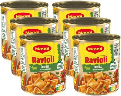 MAGGI Gemüse-Ravioli in Tomatensauce: Teigtaschen in Tomaten-Gemüsesauce, ohne