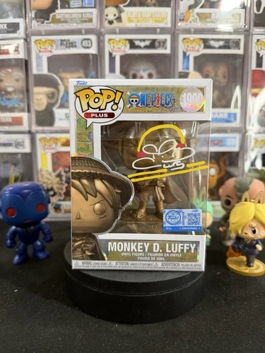 Monkey D Luffy (Bronze) Autographed Funko POP! Autographed #1900 One piece