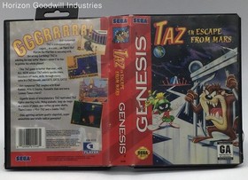 1994 Sega Genesis Taz In Escape From Mars 6705112 - Loose Part In Cartridge (F)