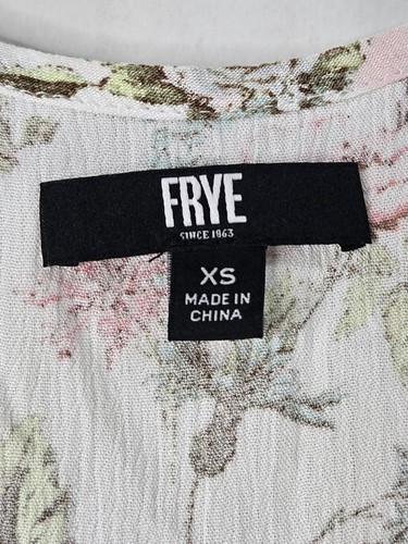 Frye Damen Blumen süß Gaze Knopfleiste ärmellos Maxikleid Größe XS - Bild 3 von 9