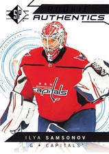 ILYA SAMSONOV 2018-19 SP Authentic #116 Rookie Authentics Washington Capitals