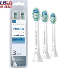 C2 Plaque Control Electric Toothbrush Replacement Heads 3 Count Sonic Cleaning