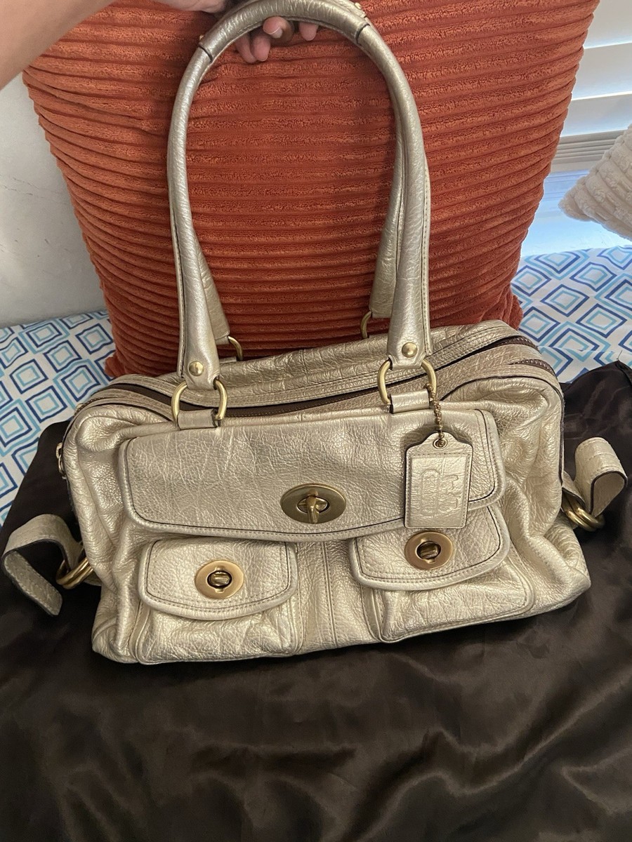 COACH Legacy Ltd. Ed Peyton Bleecker Street Satchel Bag Metallic 