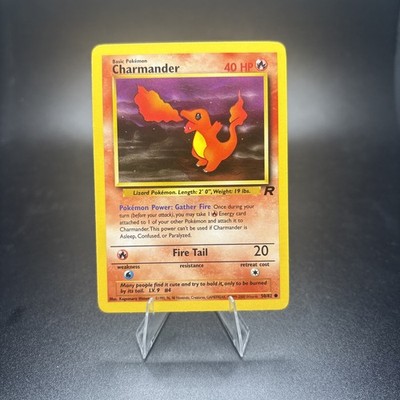 CHARMANDER - 50/82 - Team Rocket - Pokemon Vintage Card - NM -j