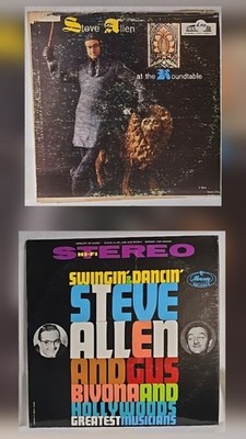 Steve Allen  Swingin' and Dancin.  At The Roundtable  ''2 Lp's''