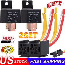 12V 80A Heavy Duty Relay 4Pin SPST Normal DC Normal Open Relay Car Van Motorbike