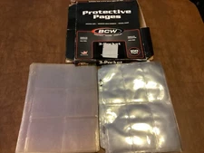 Lot of 55 Assorted Plastic Protection Binder Pages