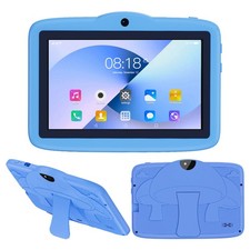 7 Inch Kid Tablet Dual Camera Android 13 8GB 64GB Toddler Learning Pad Anti-Drop