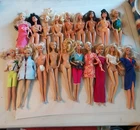 Large Lot Vtg Mattel Barbie Dolls Nude Outfits Blonde Brunette