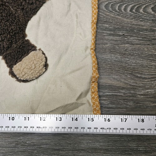 Teddy Bear Throw Pillowcase Ivory Brown 3D Retro Grandma 16"X16" - Bild 5 von 5