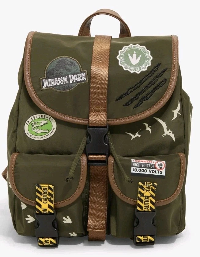 NEW Bioworld Jurassic Park Patches Slouch Clever Girl Mini  display picture 2