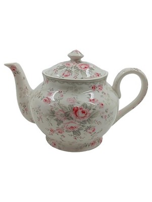 GreenGate Teekanne Marie Rose Porzellan Blumenmuster 1L