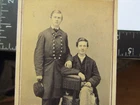 Civil War US Navy officer USS Onondaga Curtis Stanton & friend cdv photo