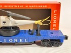 LIONEL VERY NICE 3419 SINGLE BLADE LARGE WINDER DK BLUE HELICOPTER CAR W/ OB LF — photo 4
