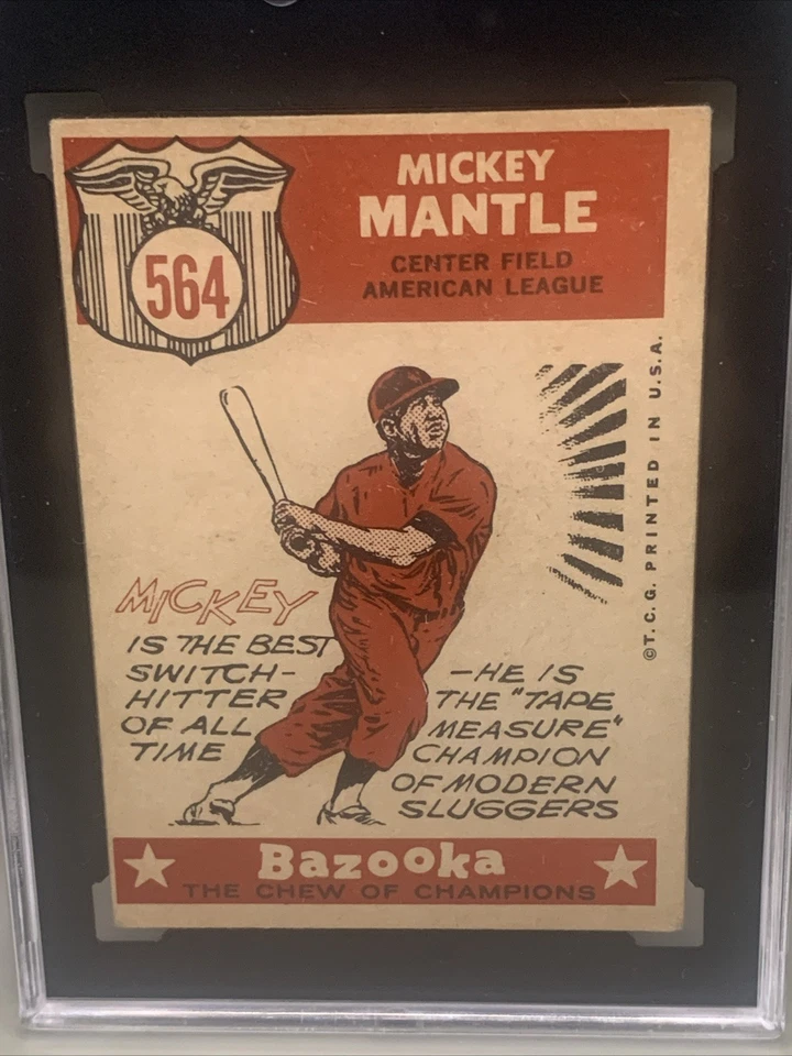 1959 Topps - Alto #Mickey Mantle All Star #564 Yankees Calificado 4 En muy buen estado/excelente Foto 4 de 4