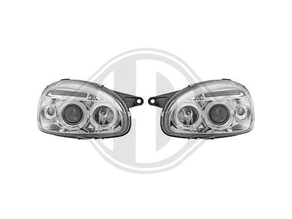 Designscheinwerfer Chrom Klarglas FüR Opel Corsa 1993-2000-image