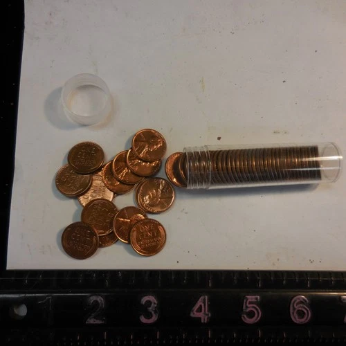 1 Roll Of 50 GEM BU 1954 Lincoln Wheat Cents 1c Penny MS Gem UNCIRCULATED