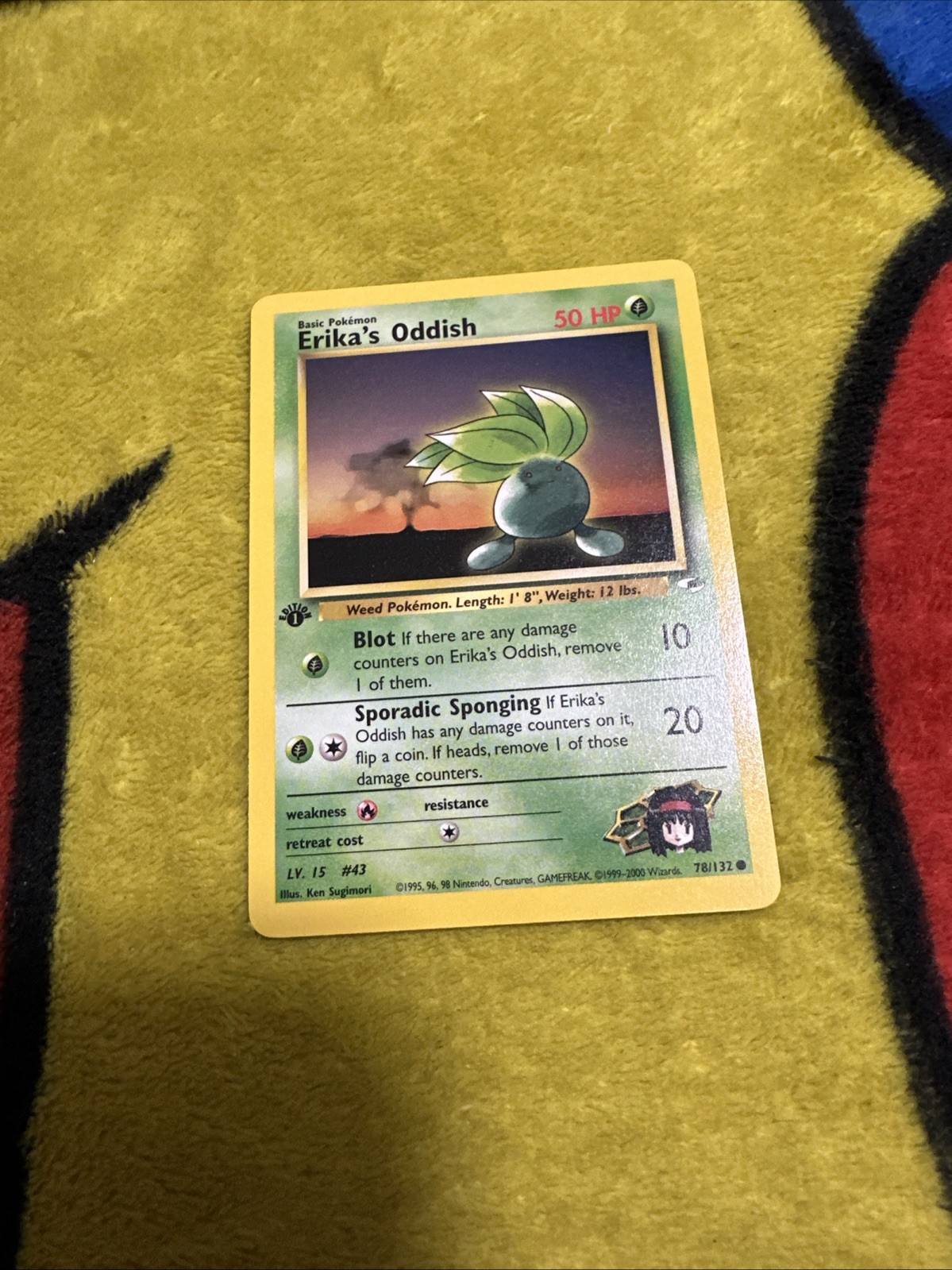 Pokemon 1st Edition Gym Heroes Erika’s Oddish 78/132 NM/M