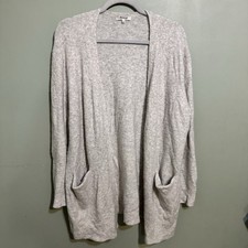 MADEWELL Donegal Kent Cardigan Sweater Gray Merino Wool Blend Cozy Soft Small