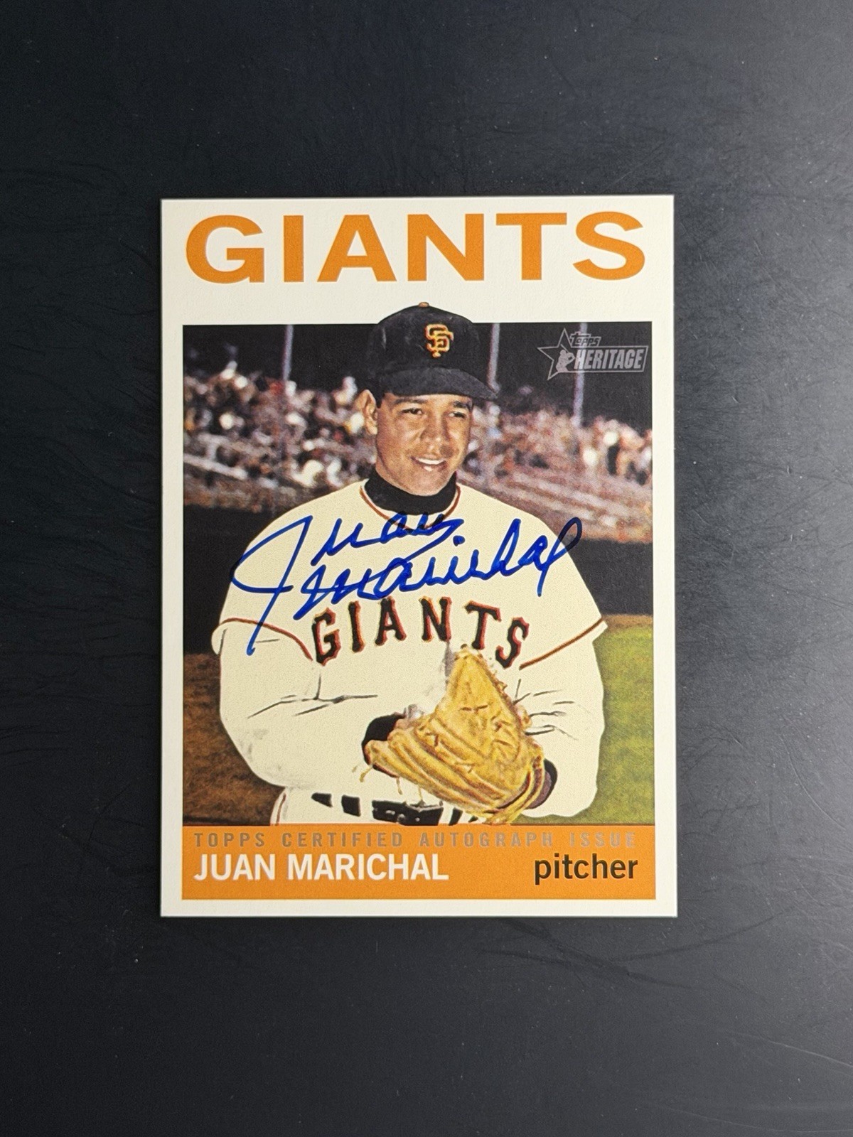 2013 Topps Heritage Juan Marichal Real One Auto HOF