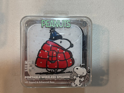 Peanuts Snoopy Portable Wireless Speaker, New
