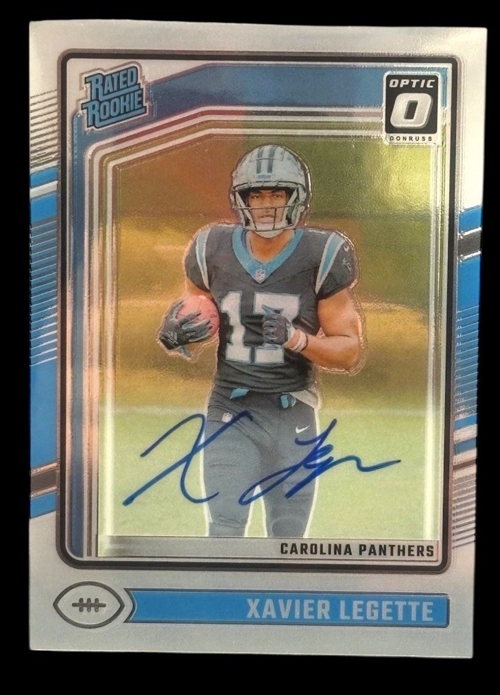 2024 Panini Donruss Optic #299 Xavier Legette Rated Rookie Auto RPS /325