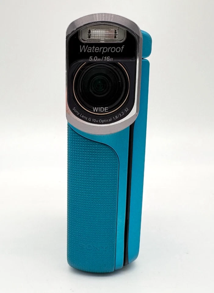 SONY HDR-GW77V Blue Digital HD Video Camera Recorder Handycam Waterproof Used - Image 4 of 4