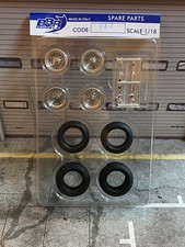 R&auml;derset Speichenr&auml;der aus Metall (keine Alufelgen) f&uuml;r Tuning & Umbau BBR 1:18