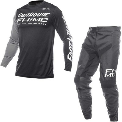 Fasthouse Carbon Method MX Kit Combo - Schwarz/Grau