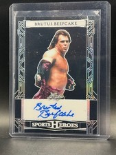 Brutus Beefcake Auto 2024 Leaf Sports Heroes 47/49 WWF
