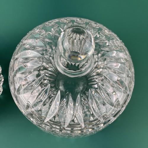 Vtg Gorham Althea Cut Crystal Candy Trinket Dish Covered Bowls Round 2 Sets - Picture 5 of 17