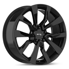 Rtx Ts-04 Wheels 19x9.5 45 5x114.3 64.1 Black Rims Set Of 4