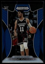 2019 Panini Prizm Draft Picks #50 Quinndary Weatherspoon Prizms Blue Rookie