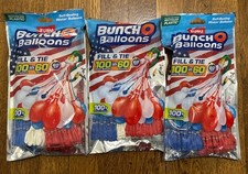 Zuru Bunch O Balloons 3pk Rapid-Filling Self-Sealing Water Balloons Red/White/