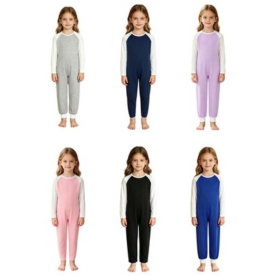Kids Jumpsuit Unisex Sleepwear Homewear Romper Comfort Boys Overalls Bodysuit